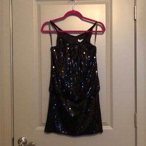 White House Black Market- Black sequin dress
